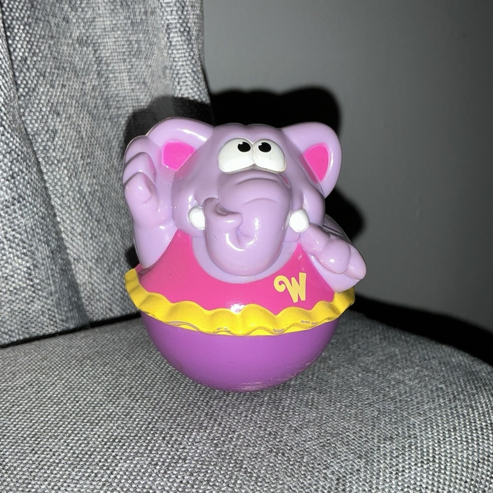 Playskool Hasbro Weebles Wobble Purple Elephant Vintage 2003